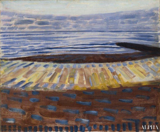 La mer après le coucher du soleil - Mondrian - Reproductions de tableaux et peintures haut de gamme