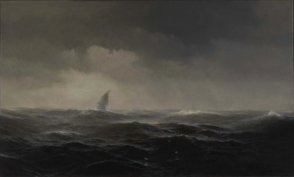 La mer - Edward Moran image 1 copie peinte à la main à l’huile
