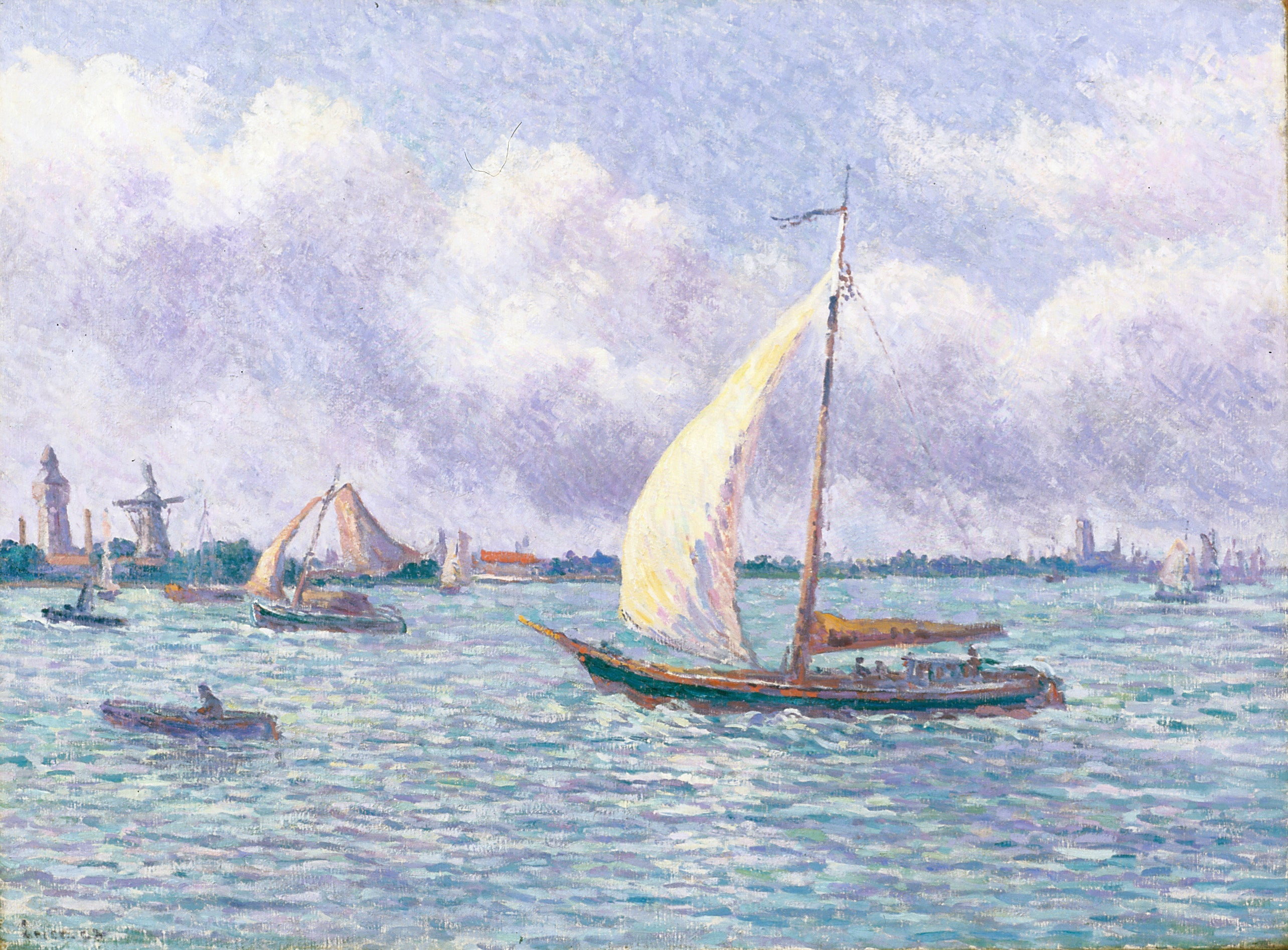 La Meuse près de Dordrecht - Maximilien Luce - Alpha Reproduction