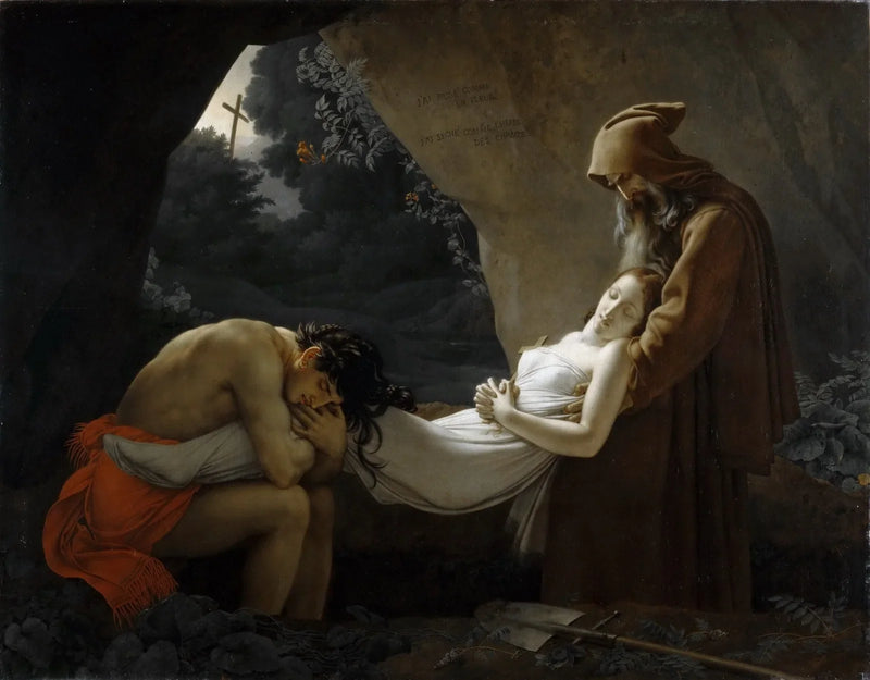 アタラの墓前の場面 - アンヌ＝ルイ・ジロデ

Source:
La mise au tombeau d'Atala - Anne-Louis Girodet