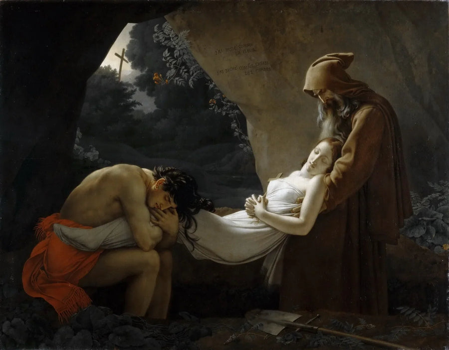 アタラの墓前の場面 - アンヌ＝ルイ・ジロデ

Source:
La mise au tombeau d'Atala - Anne-Louis Girodet