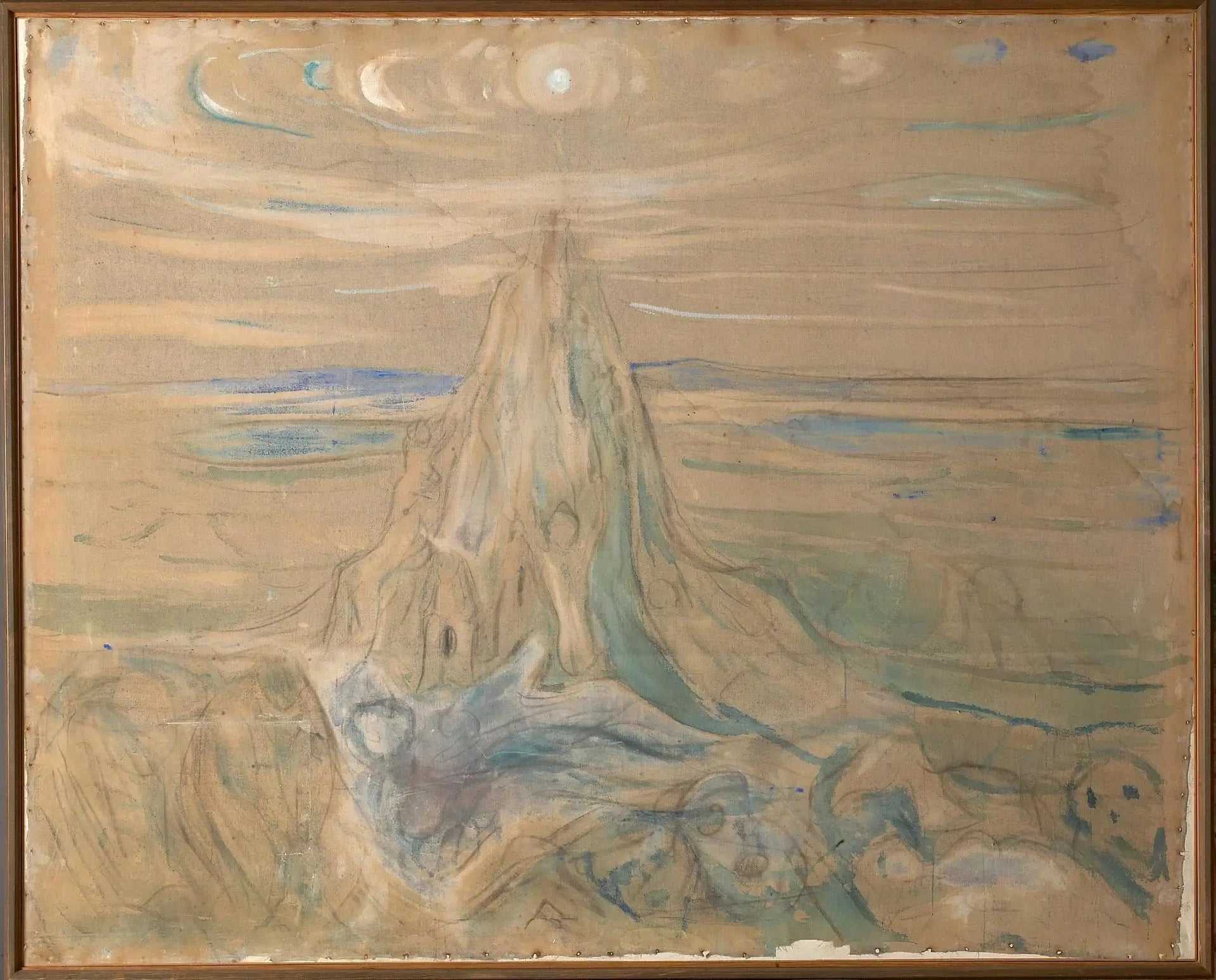 La Montagne humaine - Edvard Munch image 1 reproduction de peinture à l’huile