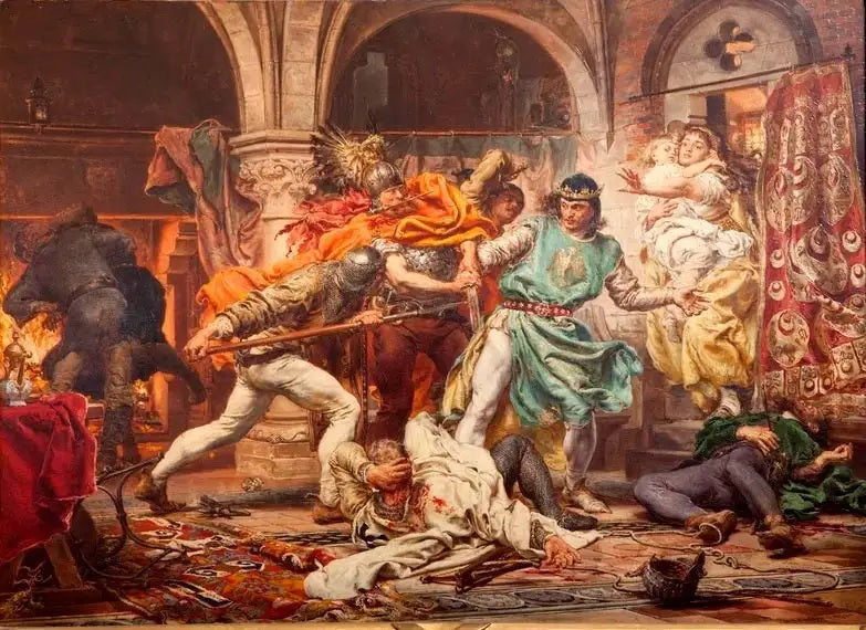 プシェムスィル2世の死 - ヤン・マテイコ

Source:
La Mort de Przemysl II - Jan Matejko