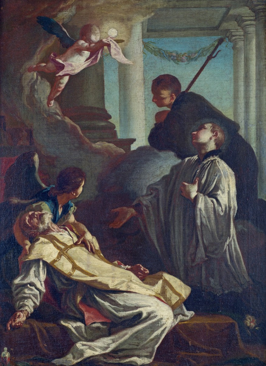 La mort de saint André Avellino - Giovanni Battista Piazzetta image 1 copie peinte à la main à l’huile