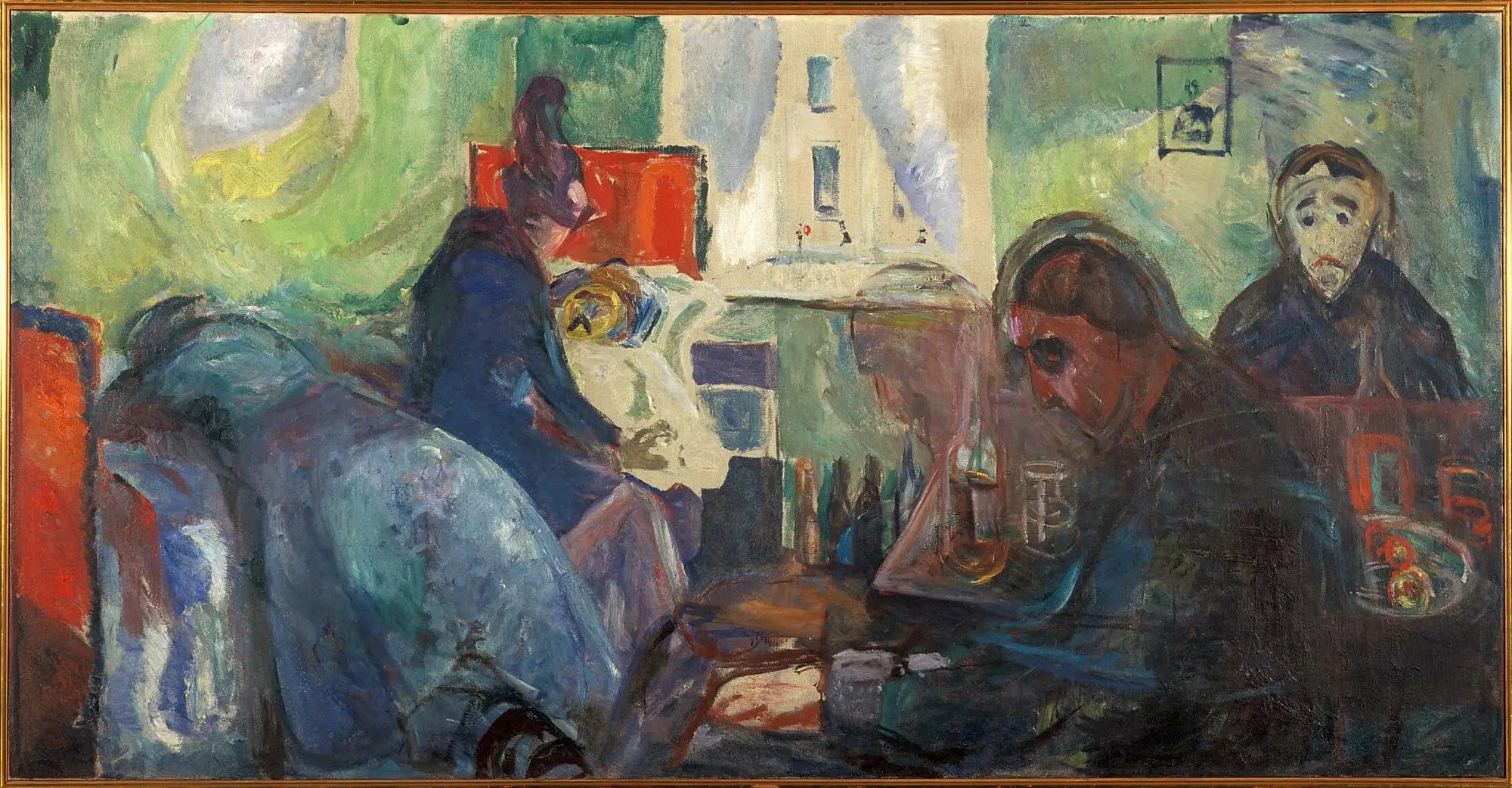 Reproduction du tableau « La Mort du Bohémien - Edvard Munch » par Alpha Reproduction en peinture à l’huile