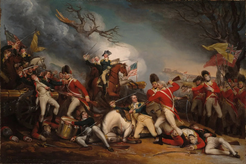 プリンストンの戦いでマーサー将軍が死亡した場面 - ジョン・トランブル

Source:
La mort du général Mercer à la bataille de Princeton, le 3 janvier 1777 - John Trumbull