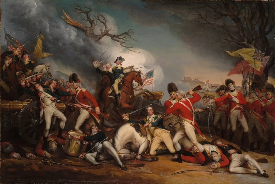 プリンストンの戦いでマーサー将軍が死亡した場面 - ジョン・トランブル

Source:
La mort du général Mercer à la bataille de Princeton, le 3 janvier 1777 - John Trumbull