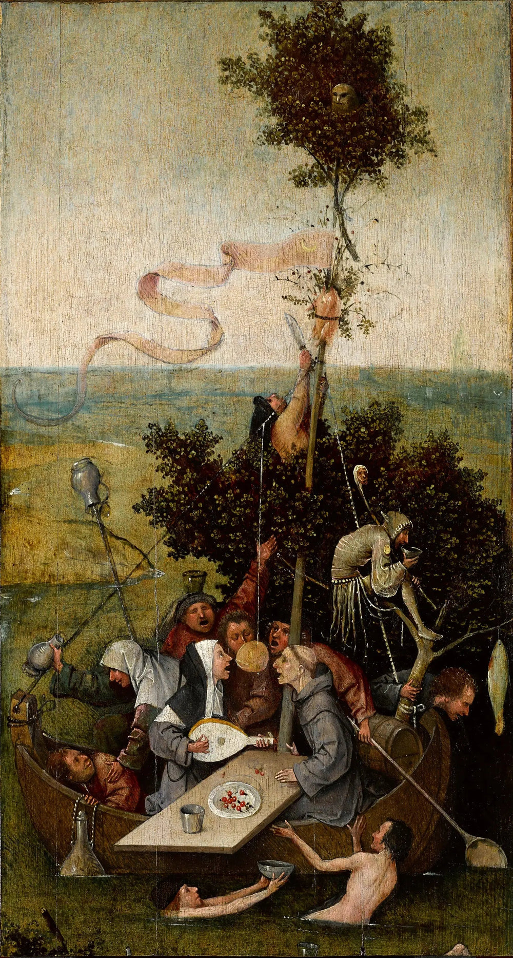 La Nef des fous - Hieronymus Bosch image 1 copie peinte à la main à l’huile