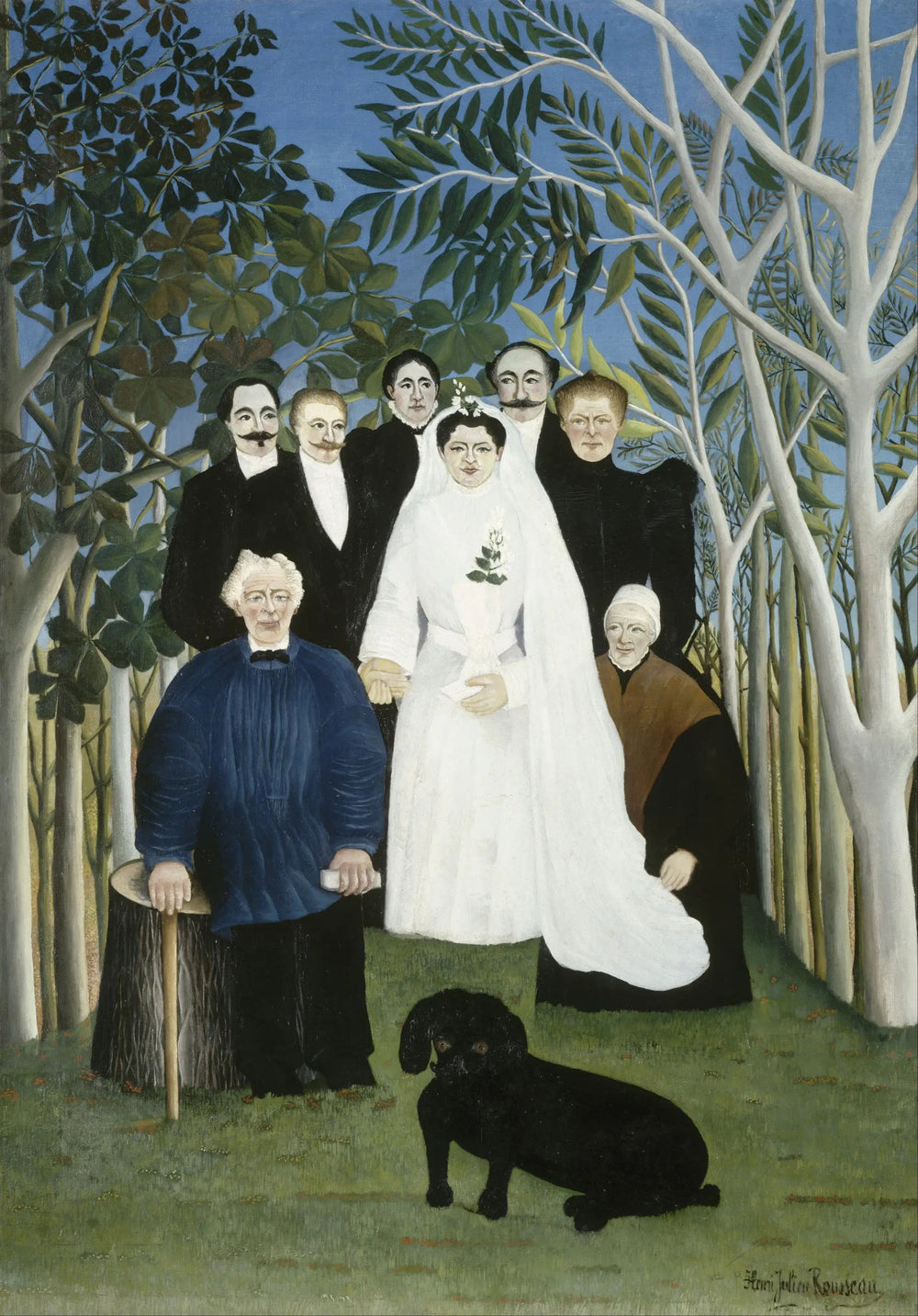 La Noce - Henri Rousseau image 1 reproduction de peinture à l’huile
