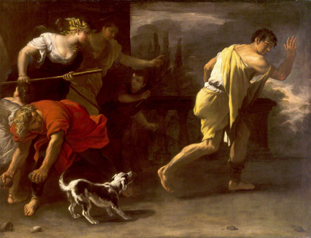La parabole du fils prodigue: chassé par ses anciens compagnons - Luca Giordano - Alpha Reproduction