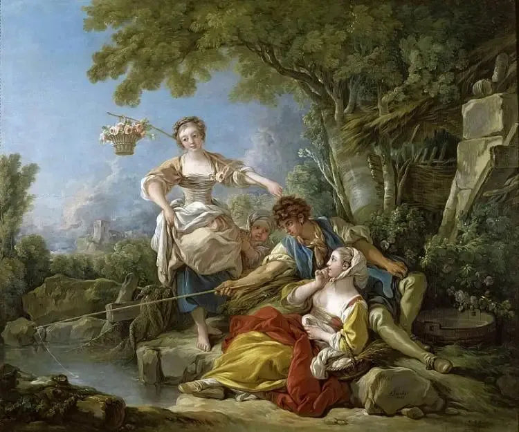 ラインフィッシング - フランソワ・ブーシェ

Source:
La Pêche à la ligne - François Boucher
