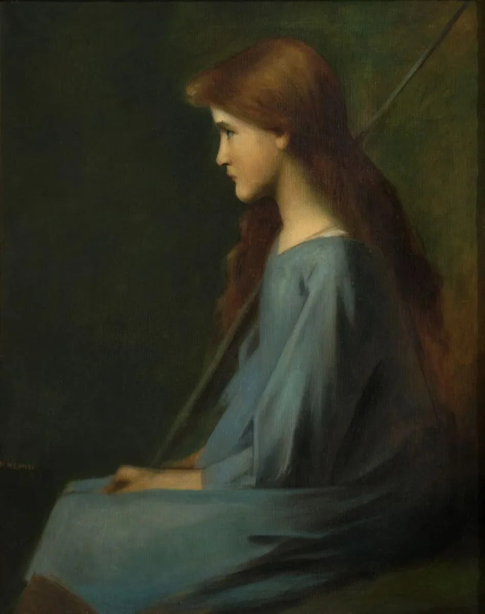 La Petite Bergère - Jean-Jacques Henner image 1 reproduction de peinture à l’huile