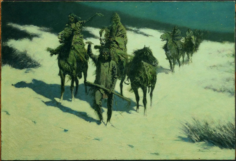 鉄の蹄鉄の馬のトラック - フレデリック・レミントン

Source:
La piste du cheval ferré - Frederic Remington