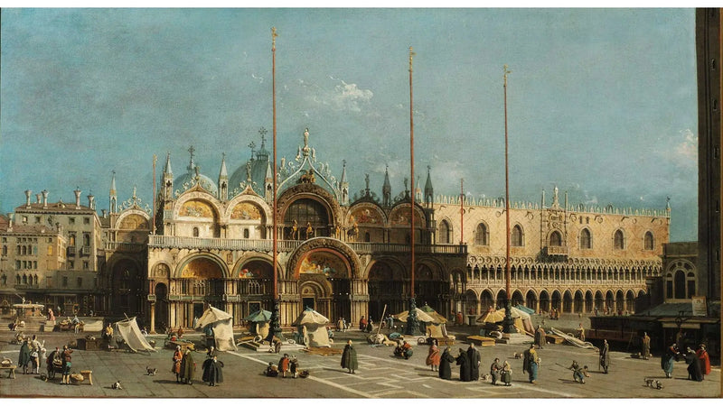 ヴェネツィアのサンマルコ広場 - カナレット

Source:
La place Saint-Marc à Venise - Canaletto