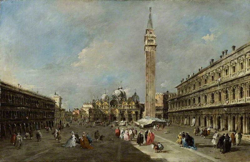 La place Saint-Marc, Venise - Francesco Guardi image 1 reproduction artisanale de tableau