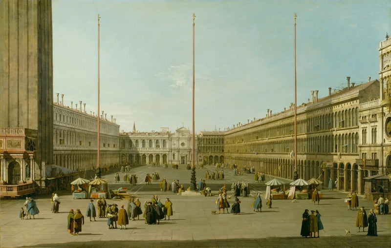 ラ・プラス・サンマルク（西側の眺め） - カナレット

Source:
La Place Saint-Marc (Vue ouest) - Canaletto