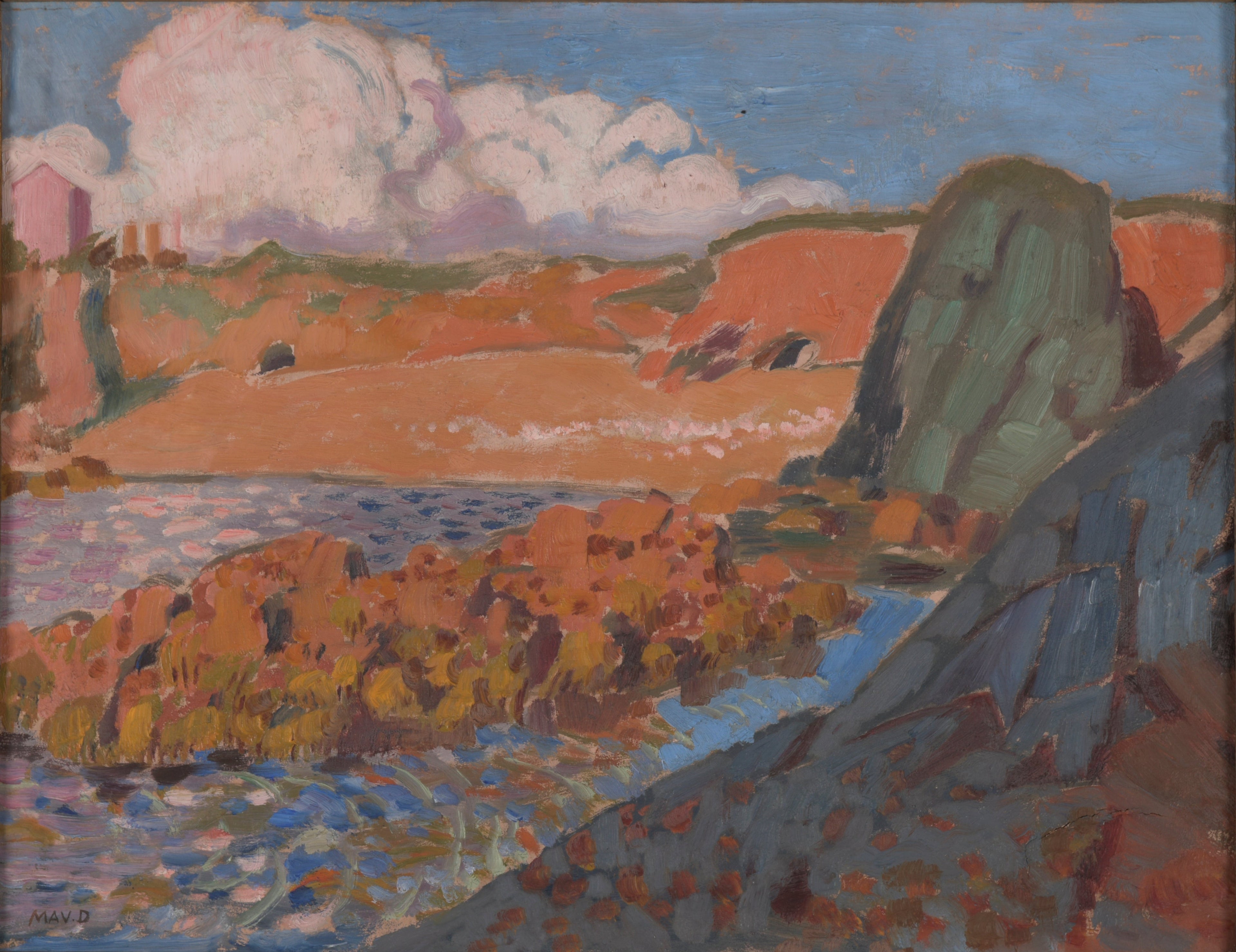 La Plage rouge - Maurice Denis image 1 copie de tableau peinte à la main
