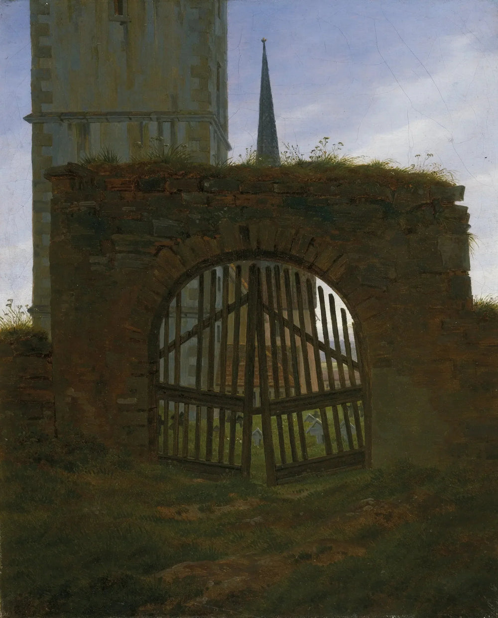 La Porte du cimetière - Caspar David Friedrich image 1 tableau peint à l’huile sur toile