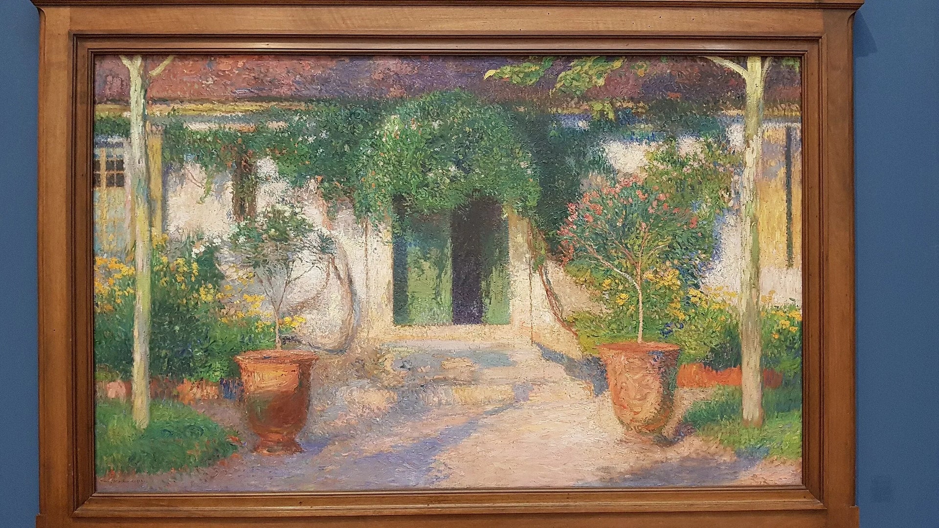 La porte verte - Henri-Jean Guillaume Martin image 1 reproduction de peinture à l’huile