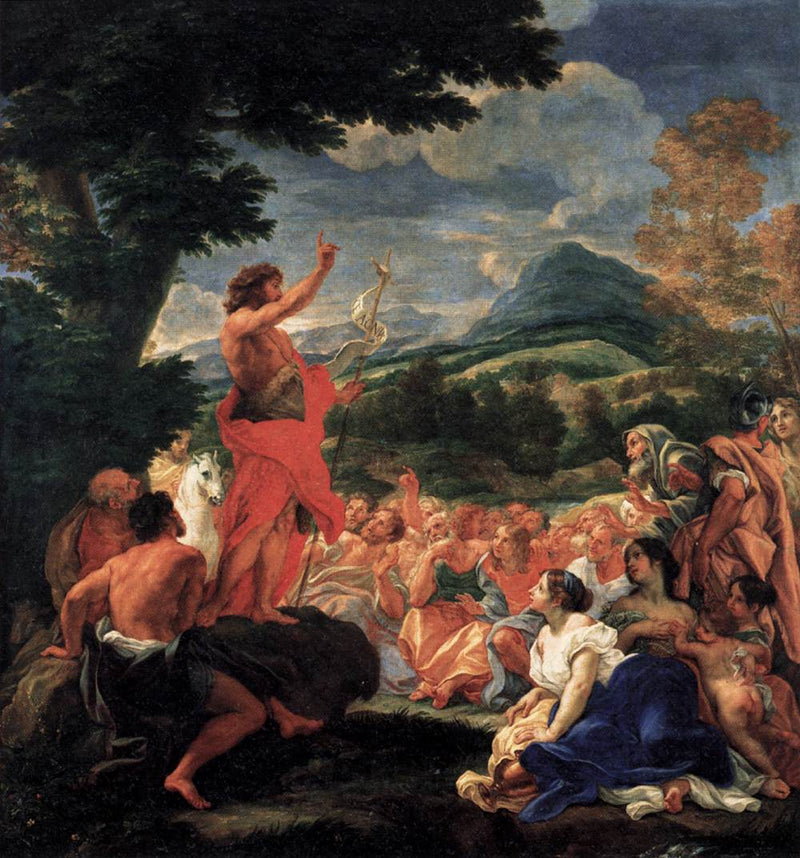 La Prédication de saint Jean-Baptiste - Giovanni Battista Gaulli