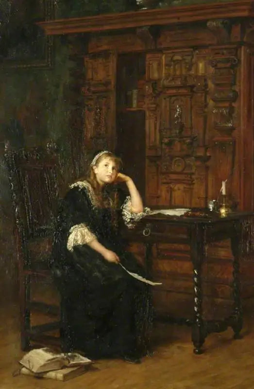 La princesse Elizabeth en prison à St James's - John Everett Millais image 2 reproduction de peinture à l’huile