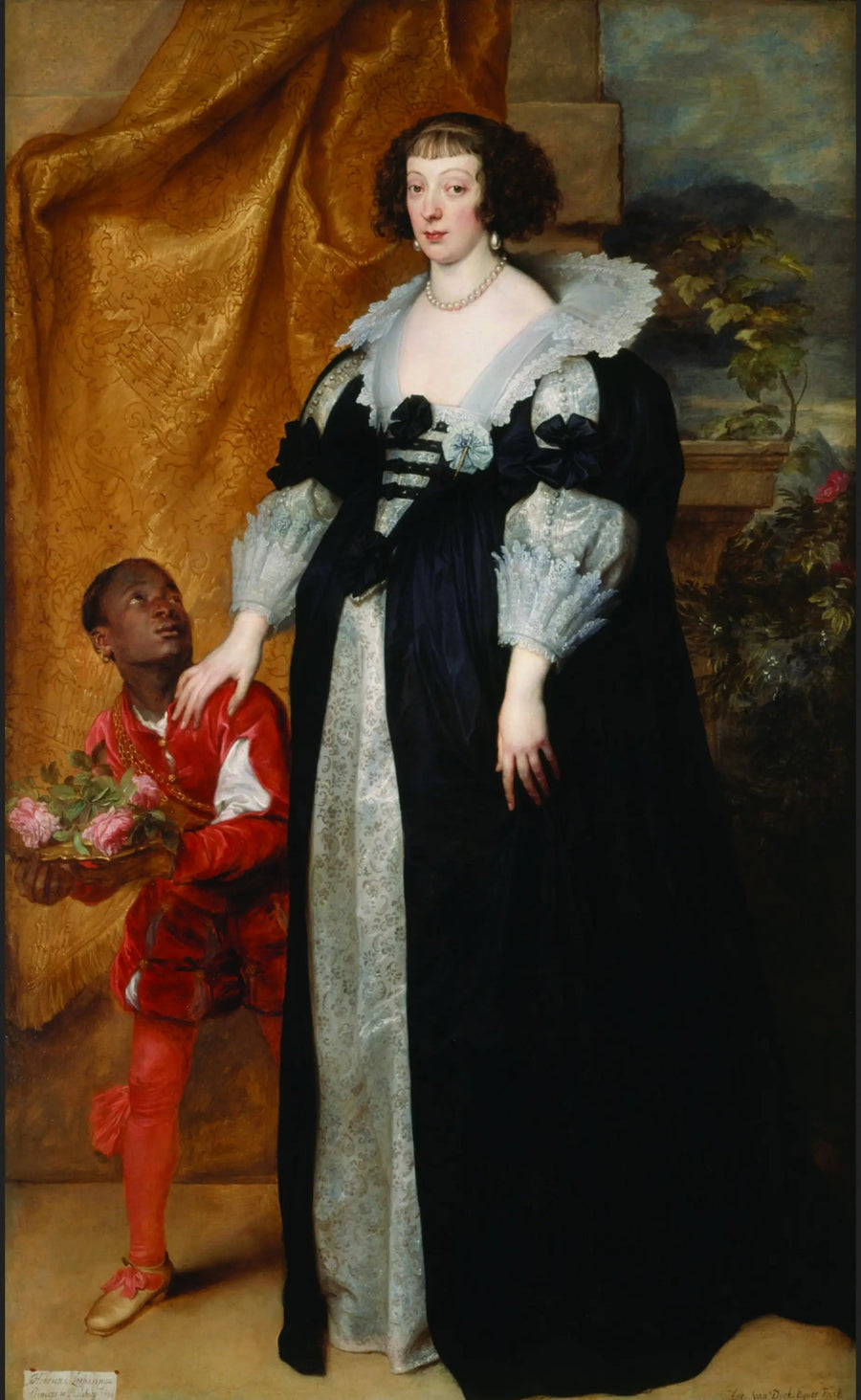 ロレーヌのアンリエッテ王女（1611-1660）、ページ付き - アントワーヌ・ヴァン・ダイク

Source:
La princesse Henriette de Lorraine (1611-1660), accompagnée d'un page - Antoine van Dyck