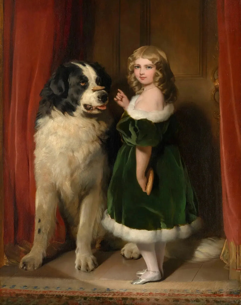 キャミング王女メアリーとネルソン、ニューファンドランド犬 - エドウィン・ヘンリー・ランシー

Source:
La princesse Mary de Cambridge avec Nelson, un chien Terre-Neuve - Edwin Henry Landseer