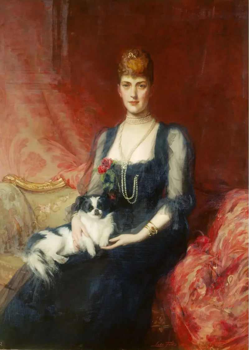 アレクサンドラ女王、当時はウェールズ公女 - ルーク・フィルズ

Source:
La reine Alexandra, alors princesse de Galles - Luke Fildes