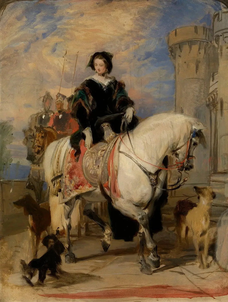 ヴィクトリア女王（1819-1901）馬上 - エドウィン・ヘンリー・ランディーア

Source:
La reine Victoria (1819-1901) à cheval - Edwin Henry Landseer