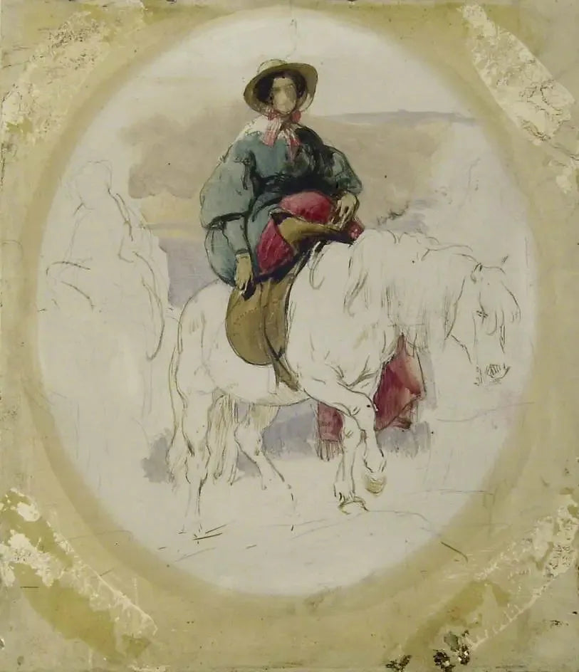 ハイランドのポニーに乗るヴィクトリア女王 - エドウィン・ヘンリー・ランディー

Source:
La reine Victoria sur un poney des Highlands - Edwin Henry Landseer