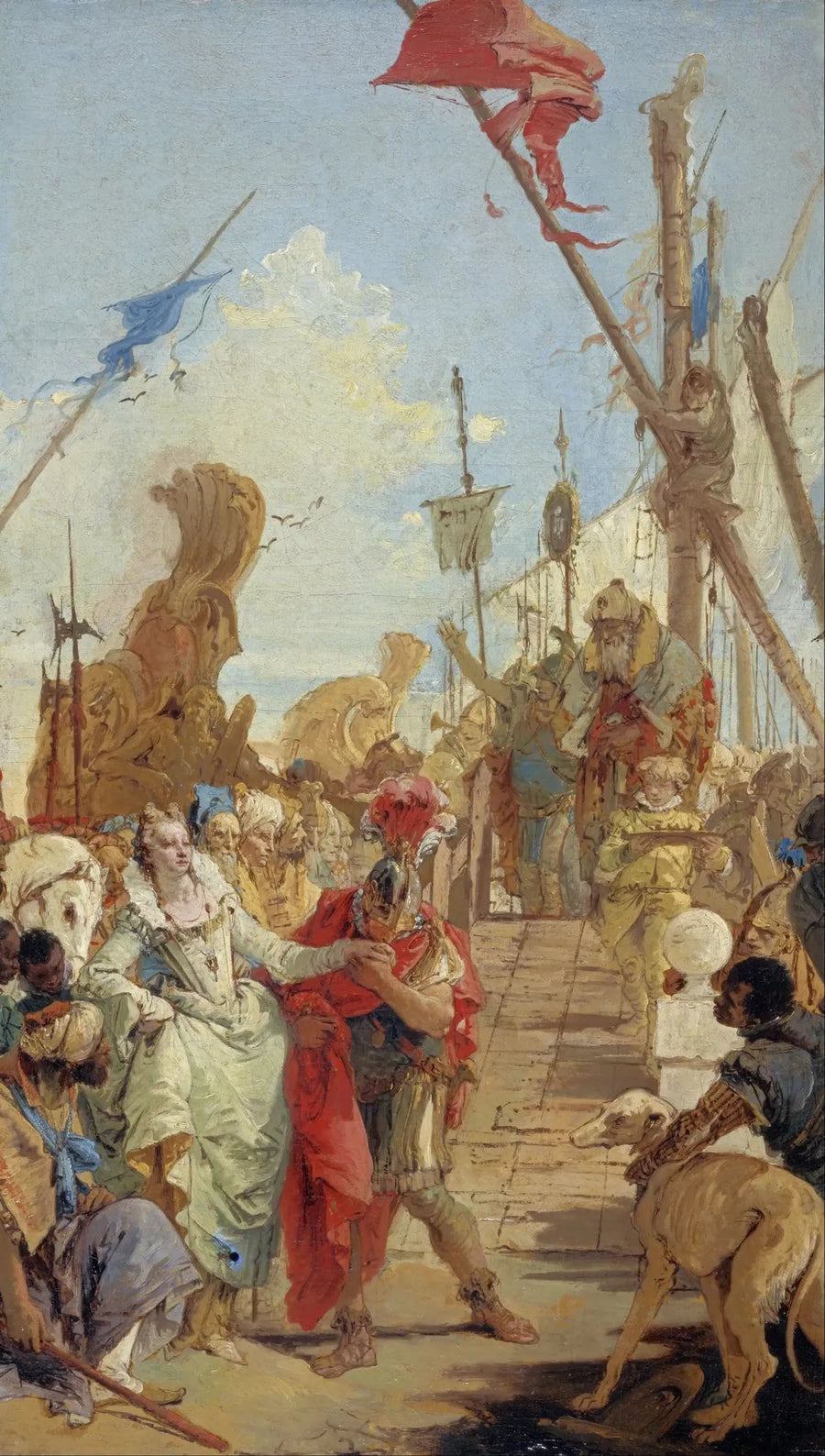 アントワーヌとクレオパトラの出会い - ジョバンニ・バッティスタ・ティエポロ

Source:
La rencontre d'Antoine et Cléopâtre - Giovanni Battista Tiepolo