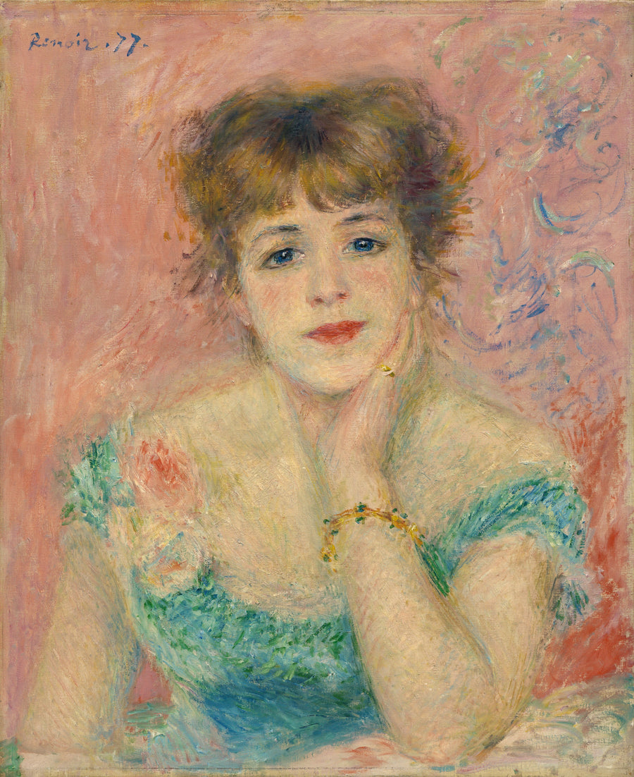 La Rêverie, portrait de Jeanne Samary par Renoir, musée Pouchkine Ж-3405