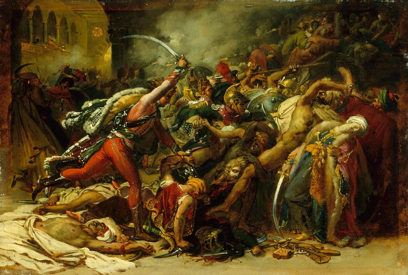 カイロの反乱 - アンヌ＝ルイ・ジロデ

Source:
La révolte du Caire - Anne-Louis Girodet
