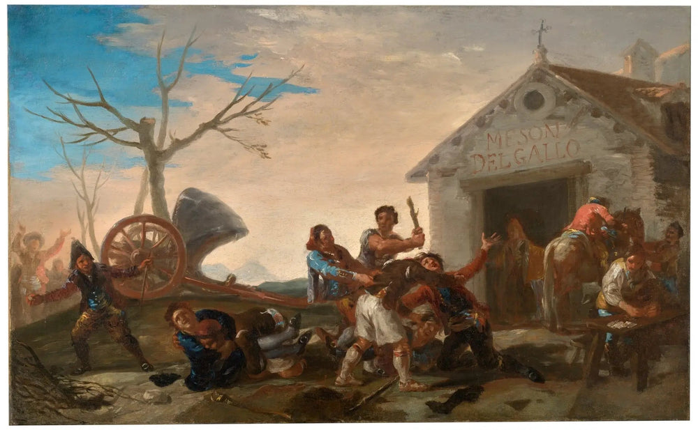 La Riña dans le Mesón del Gallo - Francisco de Goya image 1 reproduction artisanale de tableau