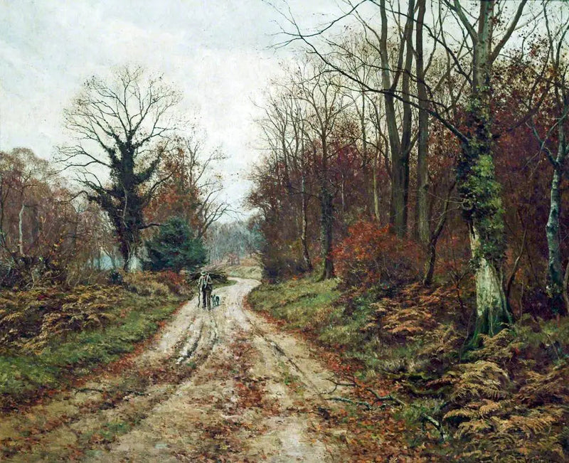 秋の道（ミッチャム・ウッズ、サリー） - エドワード・ウィルキンズ・ウェイト

Source:
La route d'automne (Mitcham Woods, Surrey) - Edward Wilkins Waite