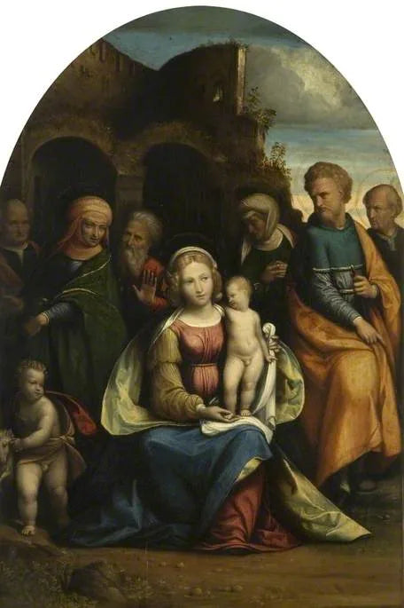 La Sainte Famille avec les saints - Benvenuto Tisi
