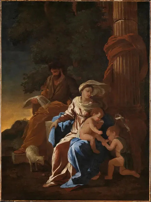 La sainte famille - Nicolas Poussin image 1 reproduction réalisée par Alpha Reproduction