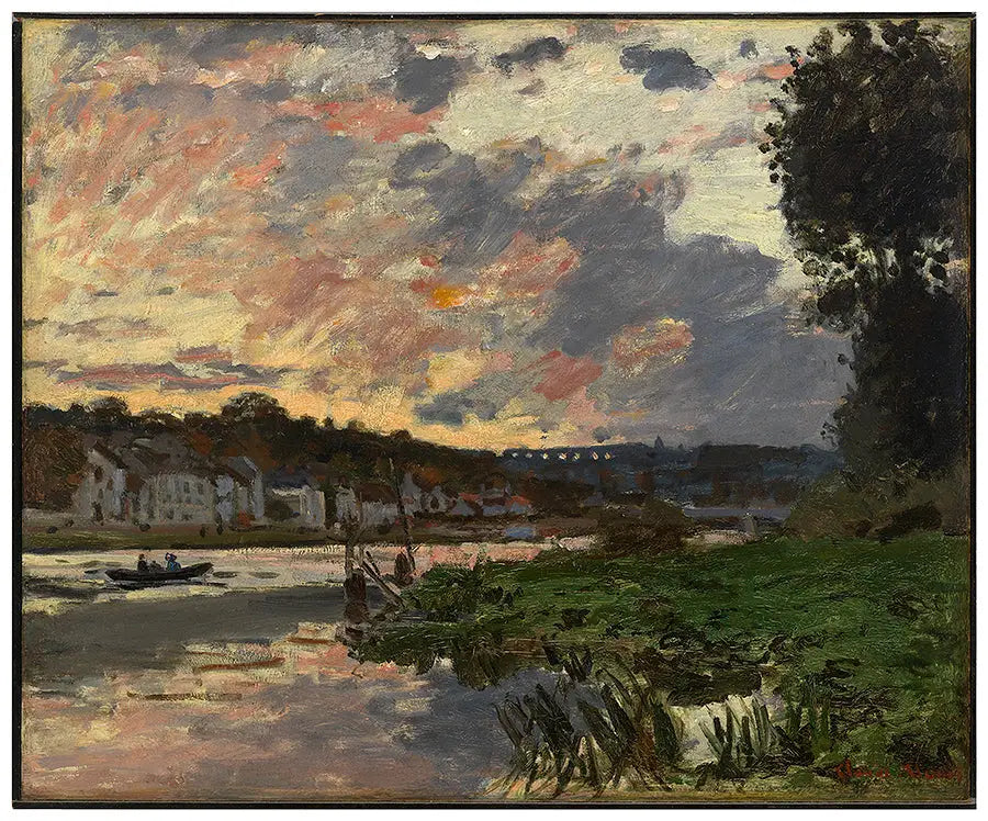 Reproduction du tableau « La Seine à Bougival - Claude Monet » par Alpha Reproduction en peinture à l’huile