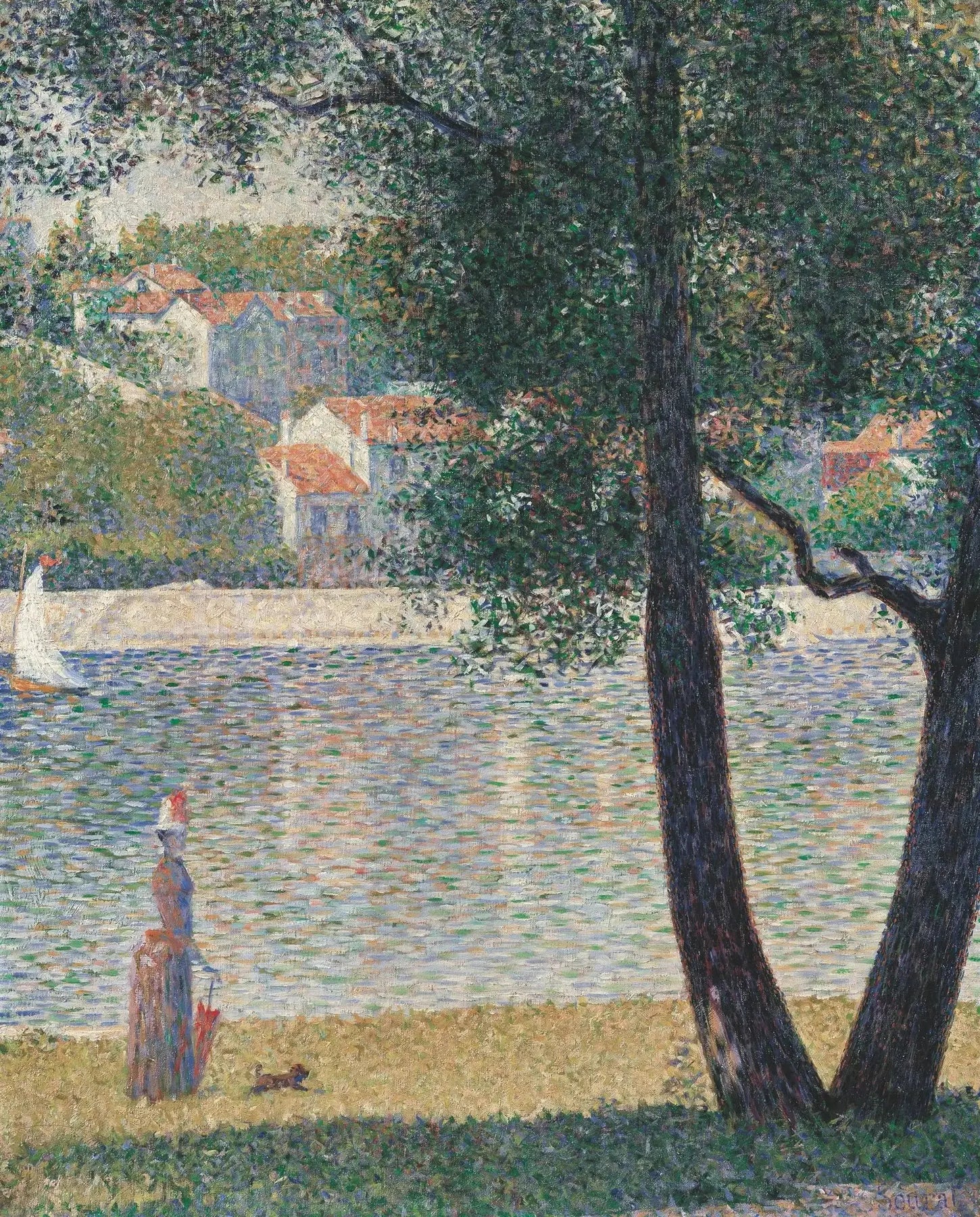 La Seine à Courbevoie - Georges Seurat image 1 reproduction réalisée par Alpha Reproduction