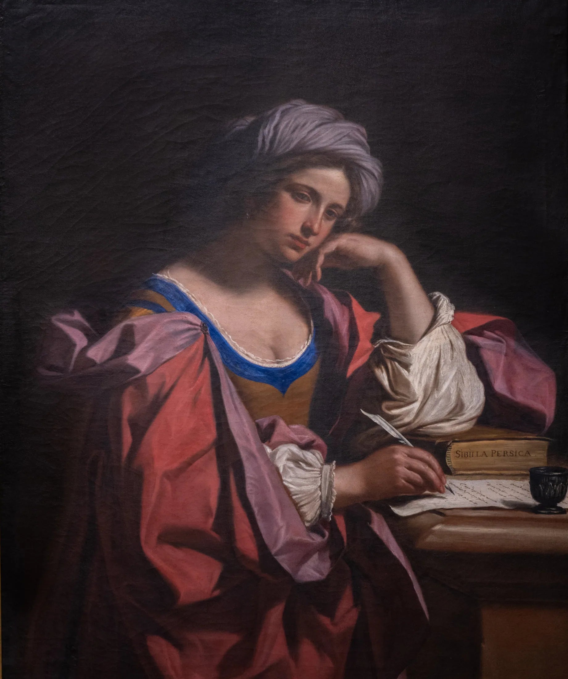 La Sibylle persane - Guercino image 1 copie de tableau peinte à la main