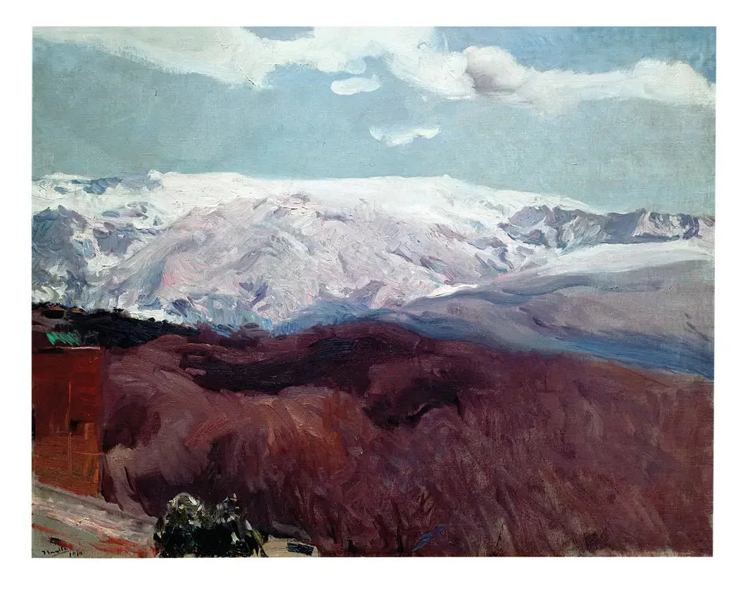 La Sierra Nevada en hiver - Joaquín Sorolla image 1 tableau peint à l’huile sur toile