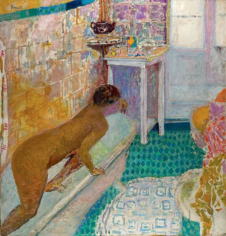 La sortie de la baignoire - Pierre Bonnard image 1 copie peinte à la main à l’huile