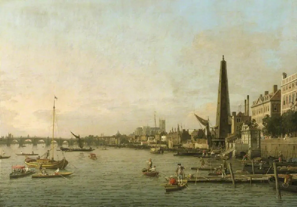 La Tamise à Westminster - Canaletto - Alpha Reproduction