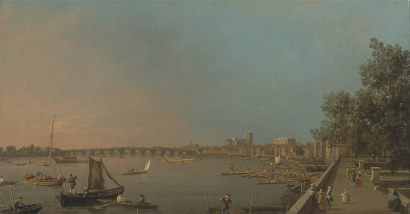ハウスのテラスから見たテムズ川、ウェストミンスター方面 - カナレット

Source:
La Tamise depuis la terrasse de House, vers Westminster - Canaletto