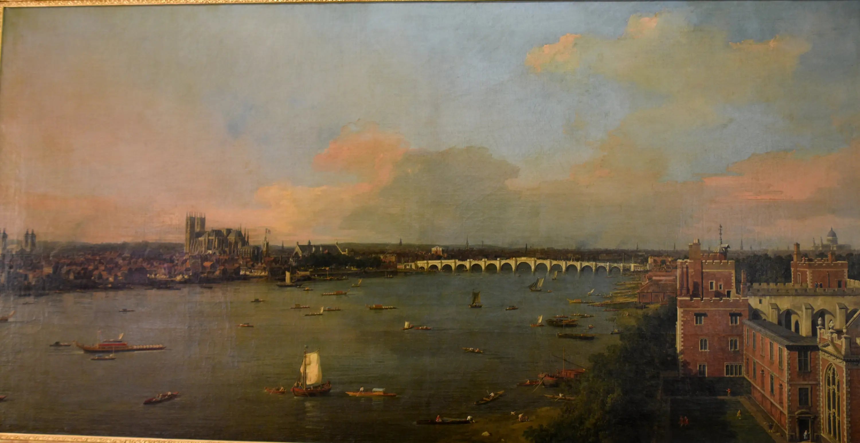 La Tamise vers Westminster depuis Lambeth - Canaletto - Alpha Reproduction