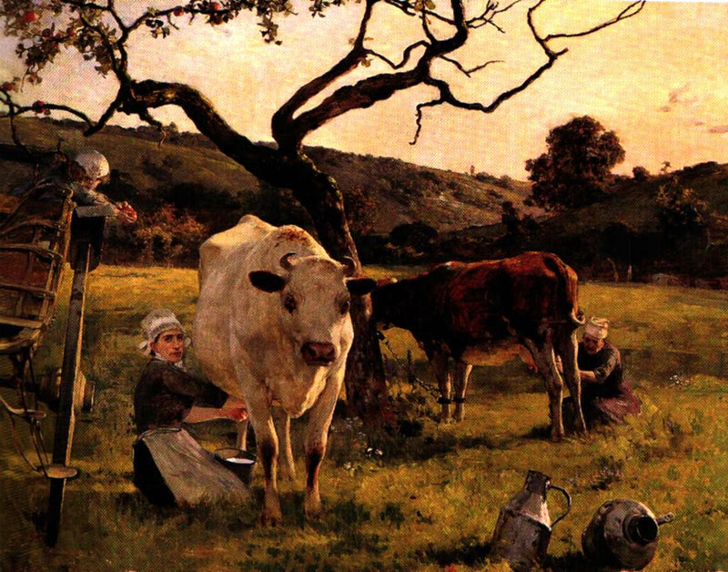 La traite - Arturo Michelena