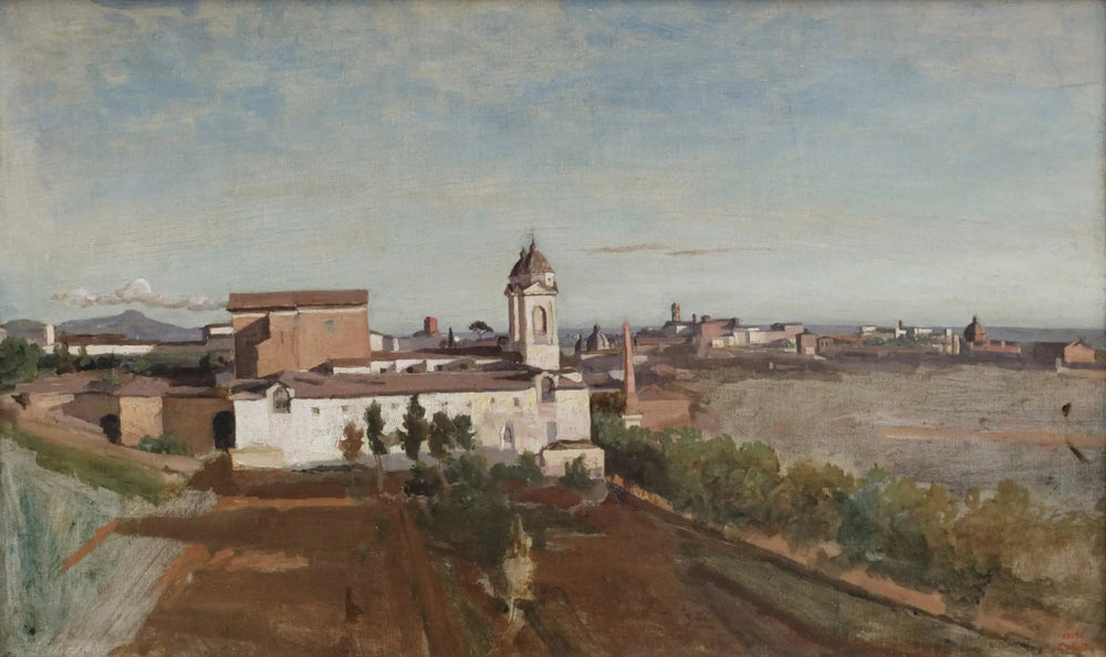 La Trinité-des-Monts - Jean-Baptiste Camille Corot image 1 copie peinte à la main à l’huile