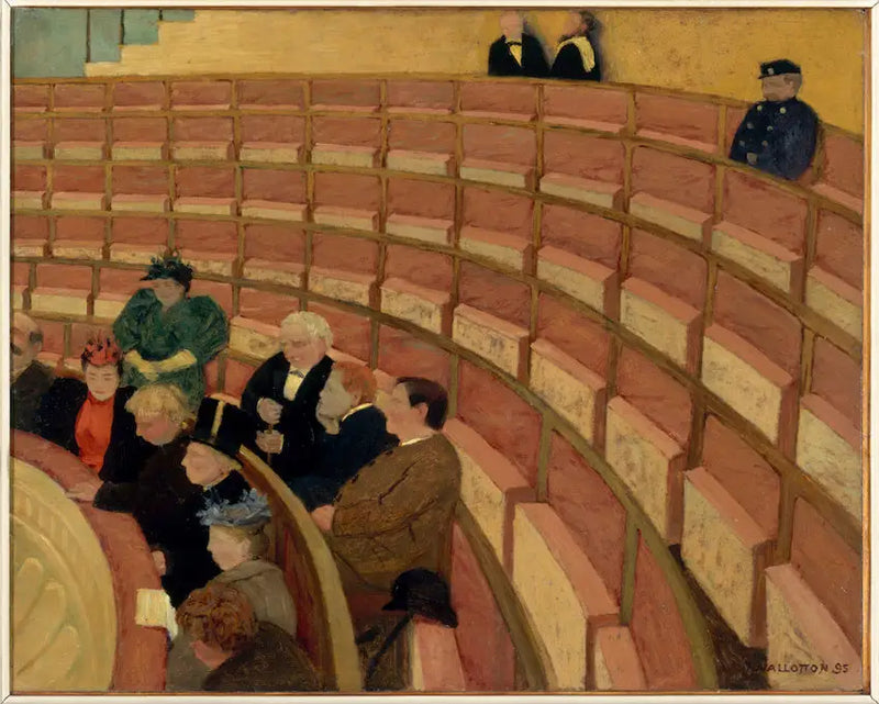シャトレ劇場の第三ギャラリー - フェリックス・ヴァロットン

Source:
La Troisième galerie du théâtre du Châtelet - Félix Vallotton