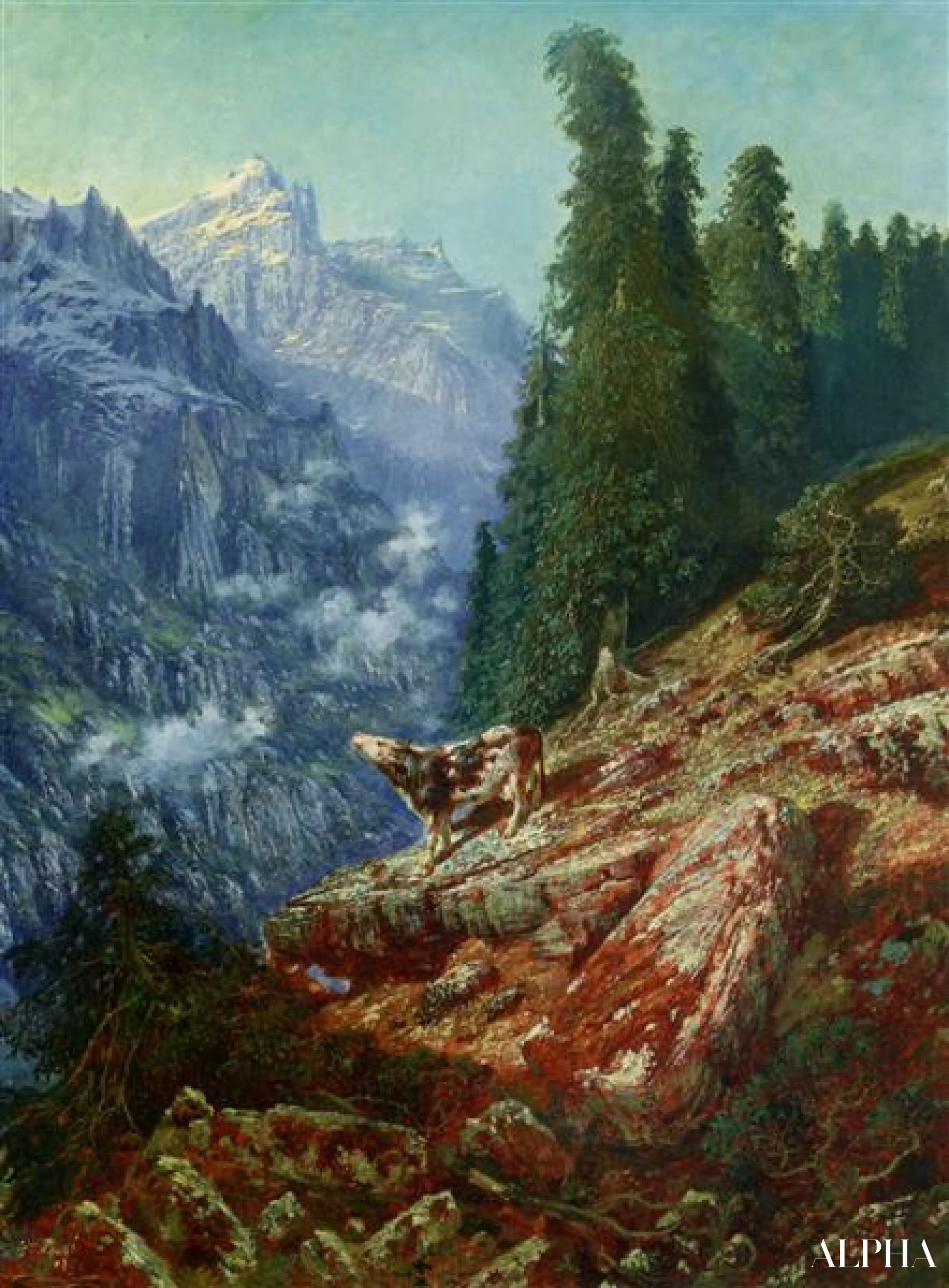 La vache perdue - Gustave Doré Reproductions de tableaux à la peinture à l’huile