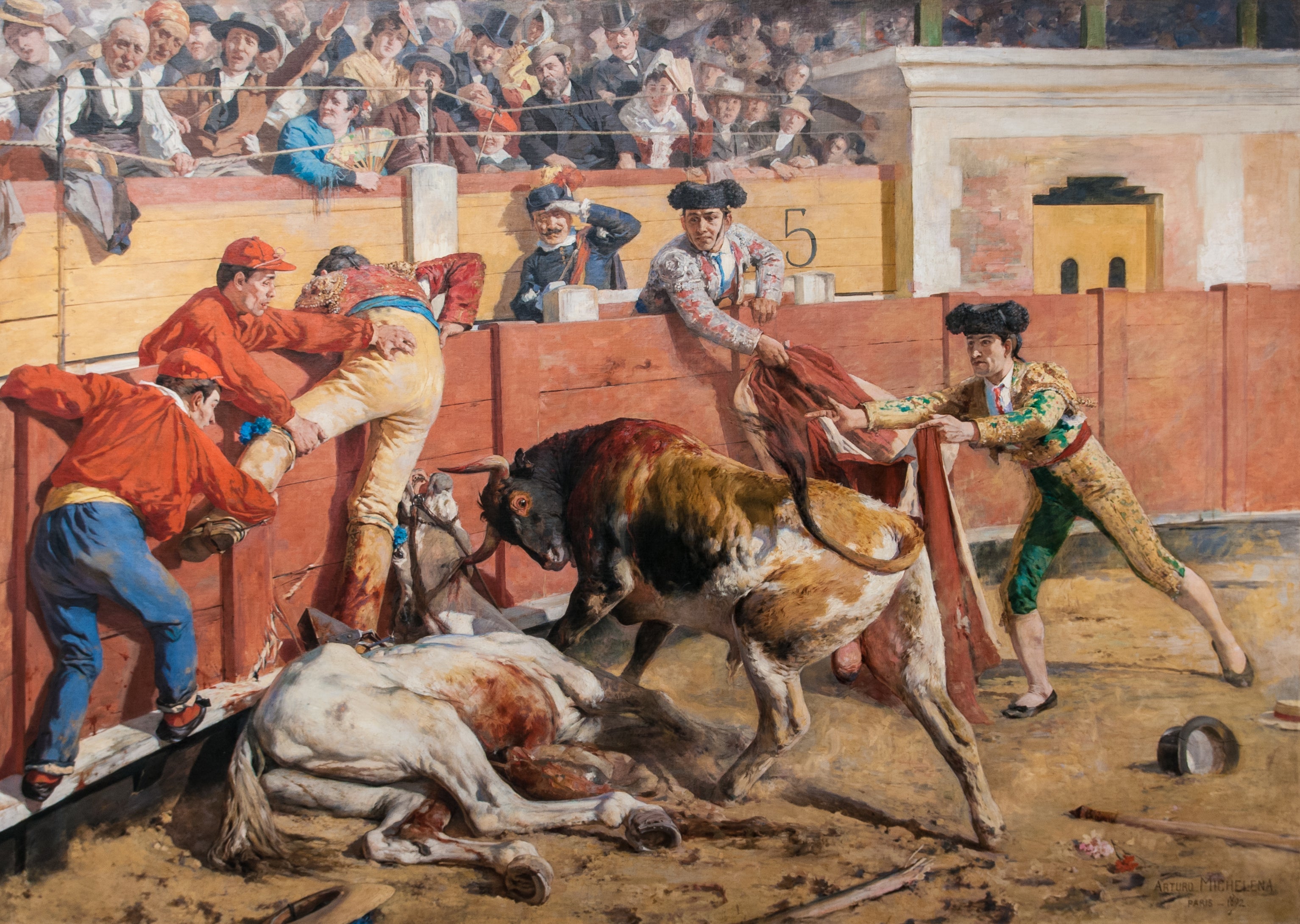 La vara rota - Arturo Michelena image 1 copie de tableau peinte à la main